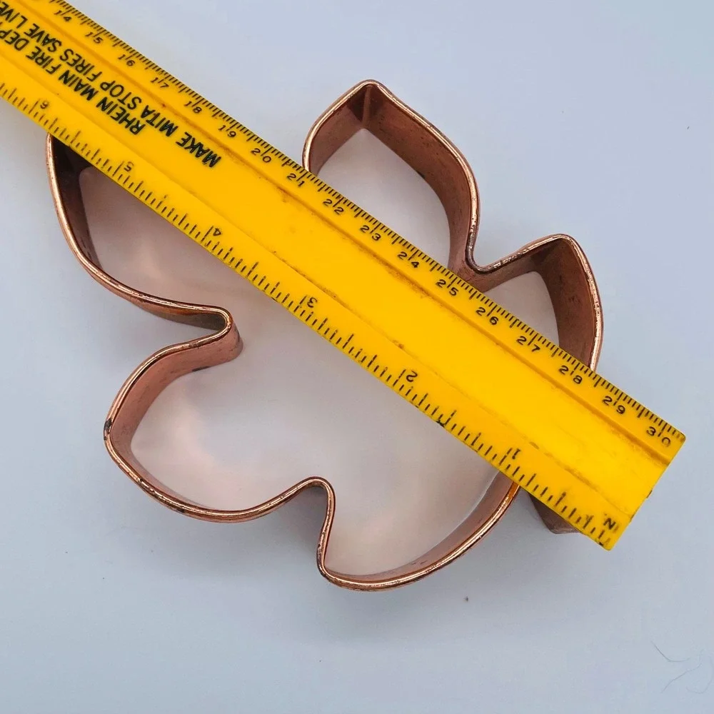 Large‎ Copper Cookie Cutter - Christmas #12 Leaf
